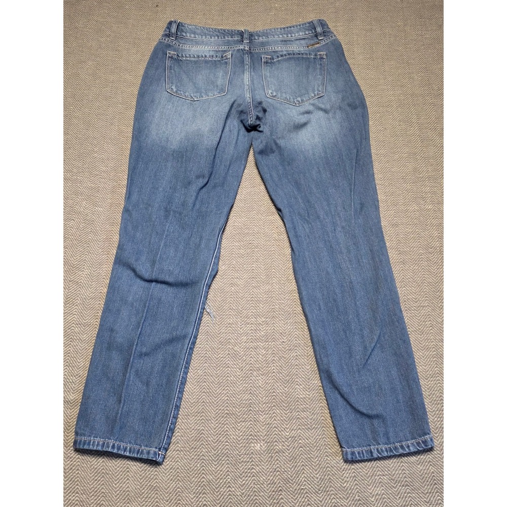 Kancan Jeans Women's Size 7 27‎ Distressed Boyfriend Jeans Blue Denim - Picture 2 of 7